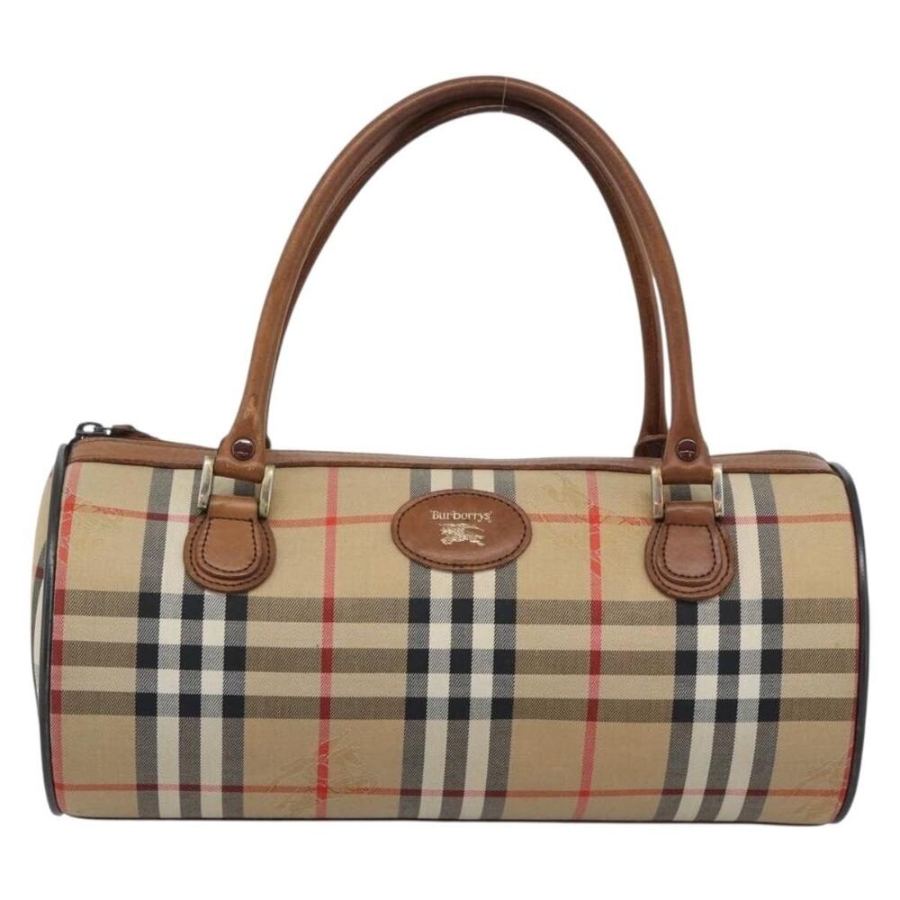 Burberry Nova Check Canvas Handbag Beige